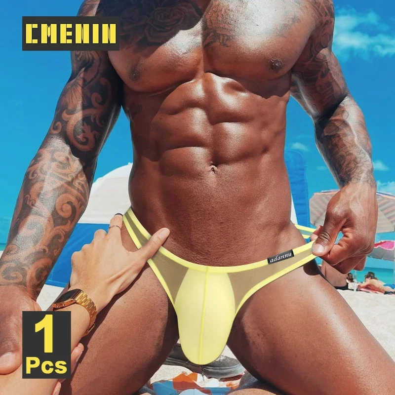 

CMENIN прозрачное сетчатое сексуальное мужское нижнее белье, бикини, бандаж, мужские трусы, дышащие мужские трусы, спортивные мужские трусы для геев