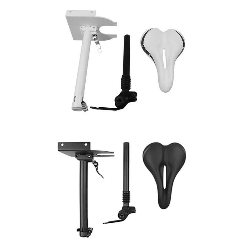 

Electric Scooter Seat Adjustable Saddle Set Shockproof Bike Seat Cushion Can Be Raised Lowered For Xiaomi M365/Pro Parts White