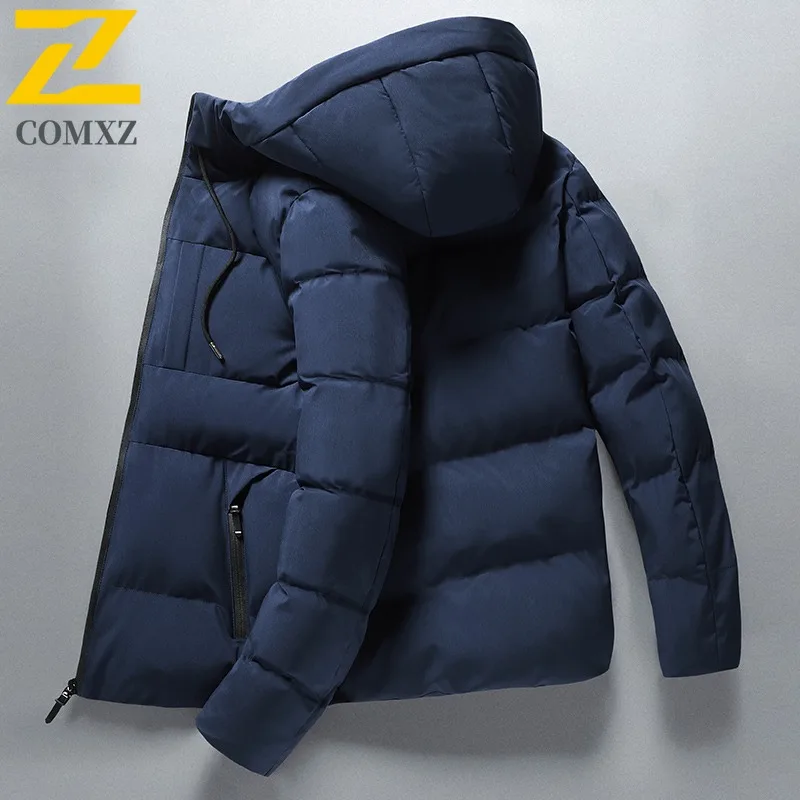 

Men's Cotton Jacket Outdoor Wind-resistant Hiking Windproof Warm Parka Casual Versatile Middle-aged Men's Winter Coat 4XL