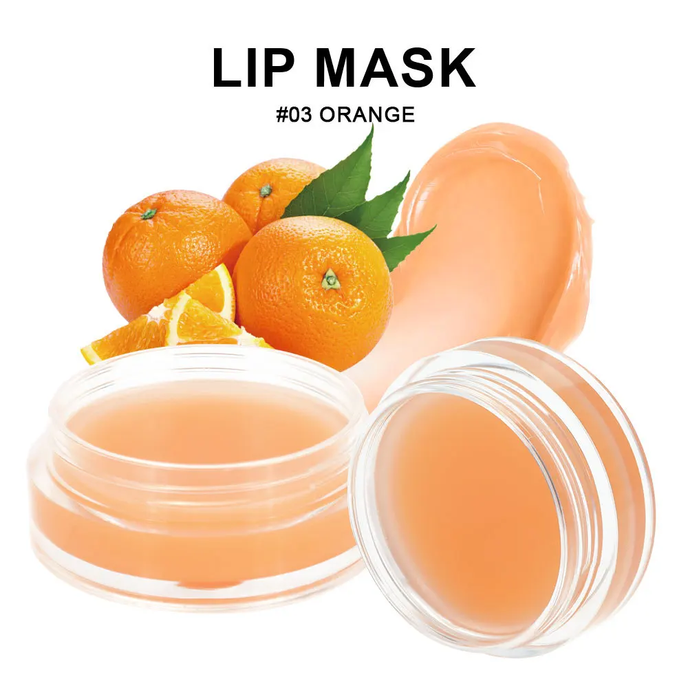 Envío directo y la máscara de labios de etiqueta privada hidrata el sabor a fruta mascarilla de labios para dormir