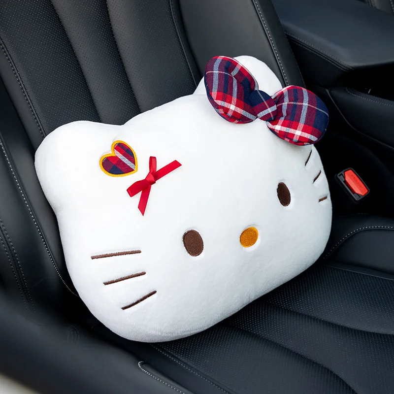 

Подушка для автомобиля в мультяшном стиле - креативная подушка для поддержки поясницы, аксессуар для салона автомобиля