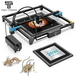 TWOTREES TTS-20 Pro 20W Macchina per incisione laser su metallo Supporto Incisore cnc offline Utensili da taglio laser per legno Acrilico Pelle