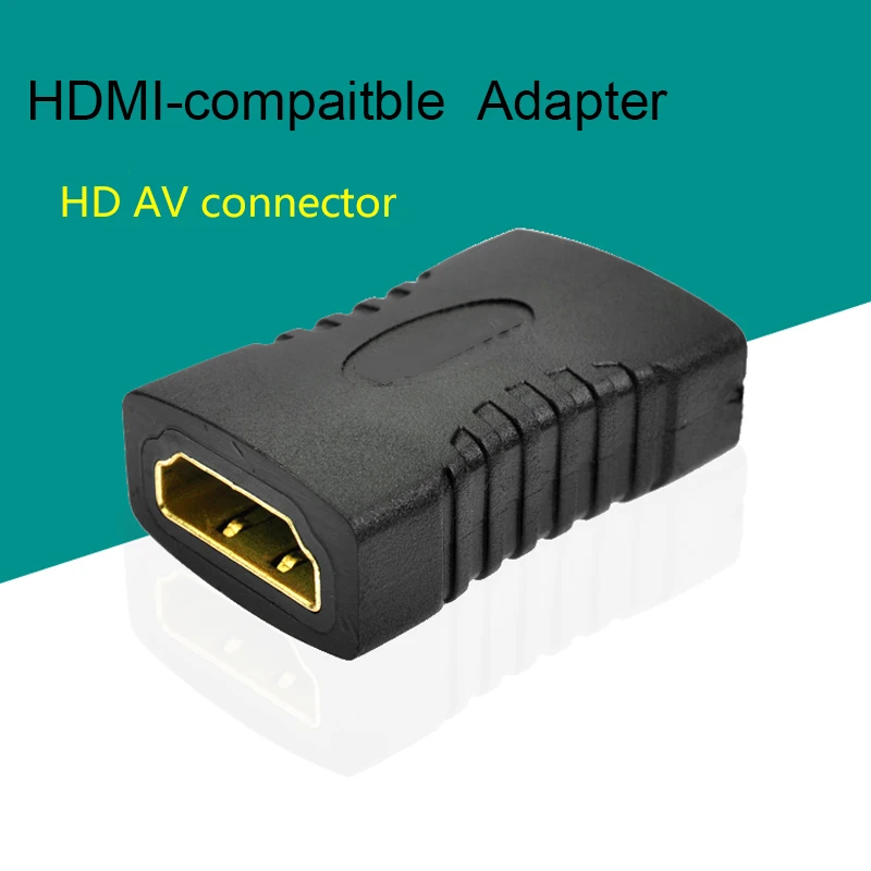 HDMI-Compatible Female to Female F/F Coupler Extender Adapter Plug for 1080P Cable Extension Connector Converter NIN668 HDTV HDC