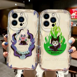 Disneyland cartoon villain queen Phone case For Apple iPhone 15 14 13 12 11 Pro X XR XS Max Plus 8 7 Plus SE Wave Oil Cover