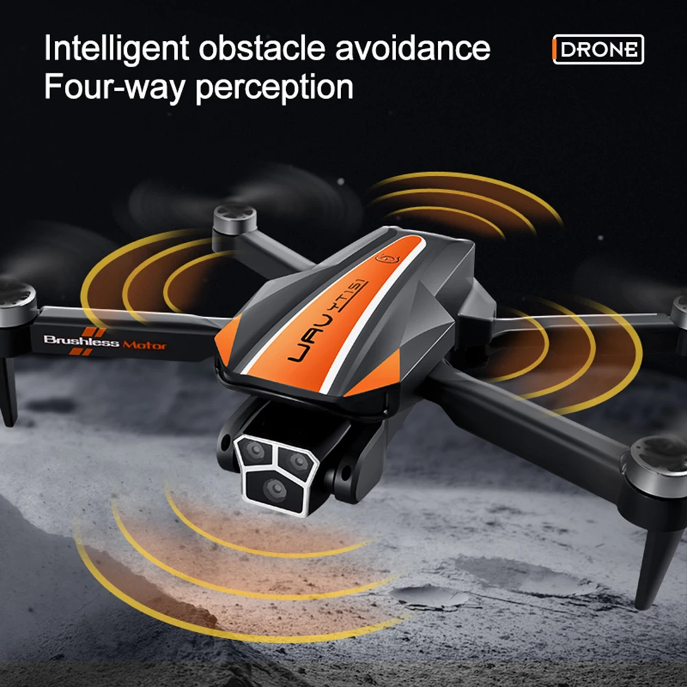 Foldable Brushless Motor 3 Camera Aerial-Drone Wind Resistance Quadcopters Toy For Vacation Trip