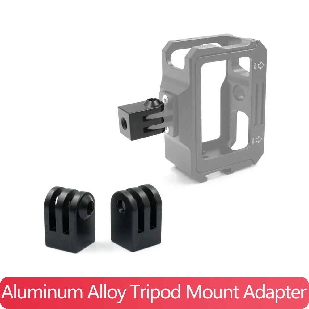 Aluminum Alloy 1/4 Screw to GoPro Mount Adapter Tripod Converter for GoPro Hero 13 9 DJI Osmo Action Insta360 Camera Accessories