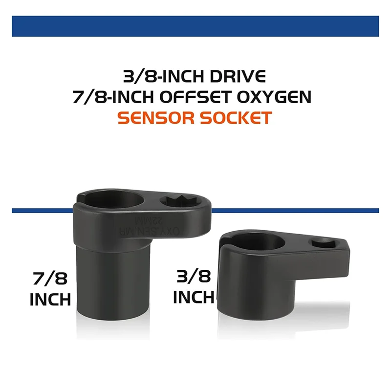 Essential Automotive Tools: 5-Pc O2 Sensor Socket And Thread Chaser Set For Sensor Extraction