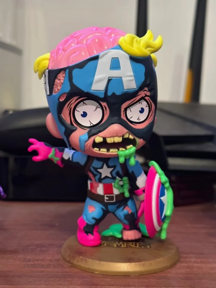 

HotToys Marvel Zombies Cosbaby Mini Action Figures Collectible Iron Man Captain America Wolverine Deadpool Toys For Collectors