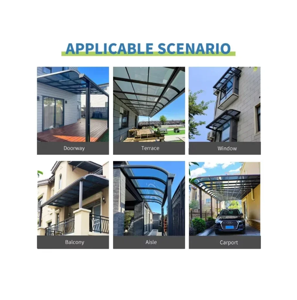 Gazebo extérieur étanche en aluminium PVC, auvent de toit rétractable, cadre enduit de poudre, couverture murale de Patio