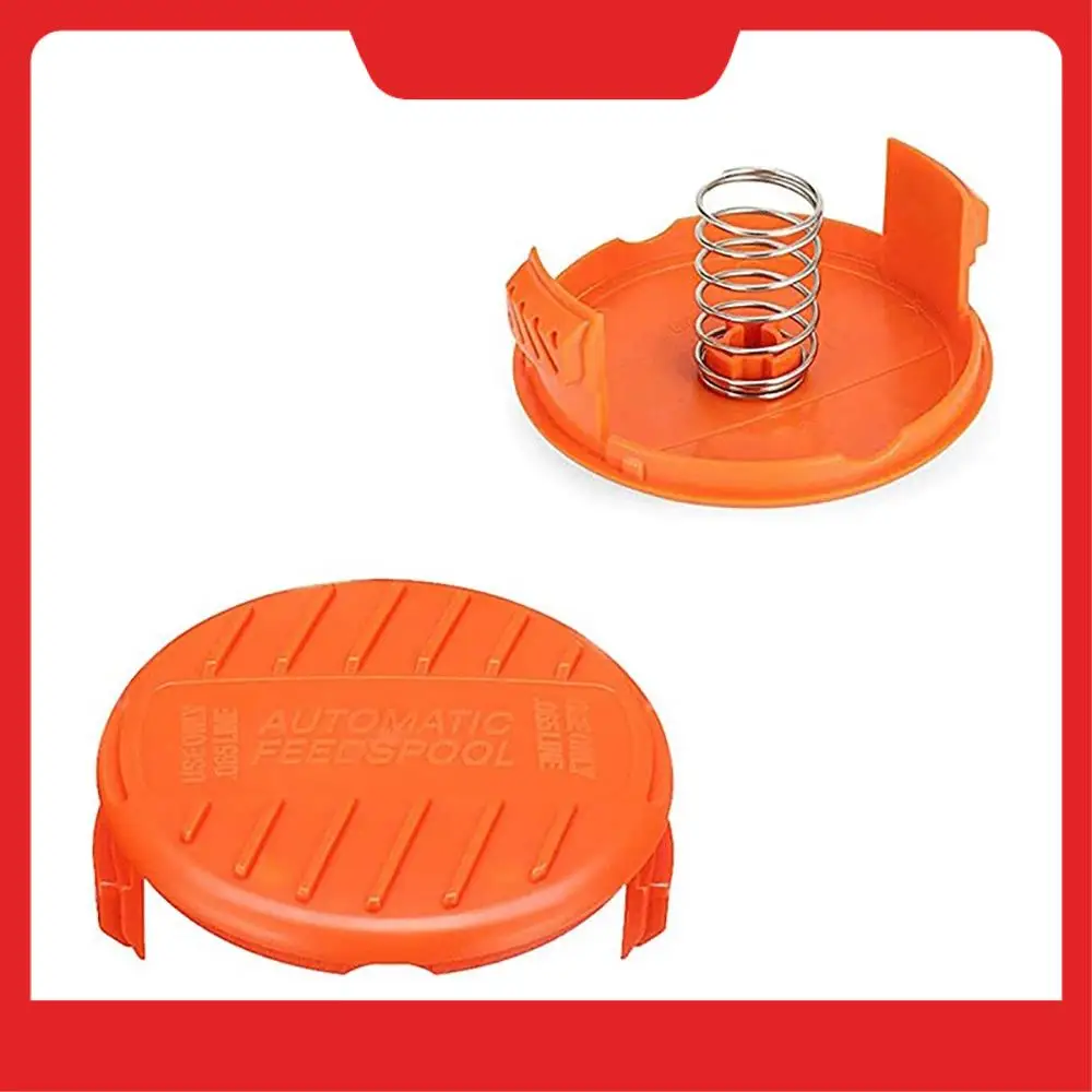 

A32HOT-Weed Wacker Bump Cap Replacement RC-100-P Spool Cap Covers And Spring For BLACK+DECKER AFS Trimmer