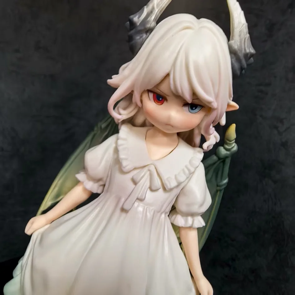Figurka Smoczej Dziewczyny Zła GK Oryginalna Piękna Dziewczyna Loli Anime Model 2D Ozdoby na Biurko Podwozie Peryferia