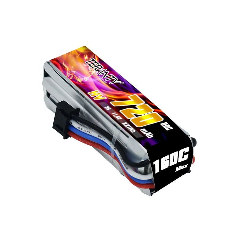 トランティ-屋内リモートコントロールドローンモデル,XT30プラグ付きfpv,Tinyhawkリポバッテリー,720mah,3s,11.4v,80c,160c,hv,3個