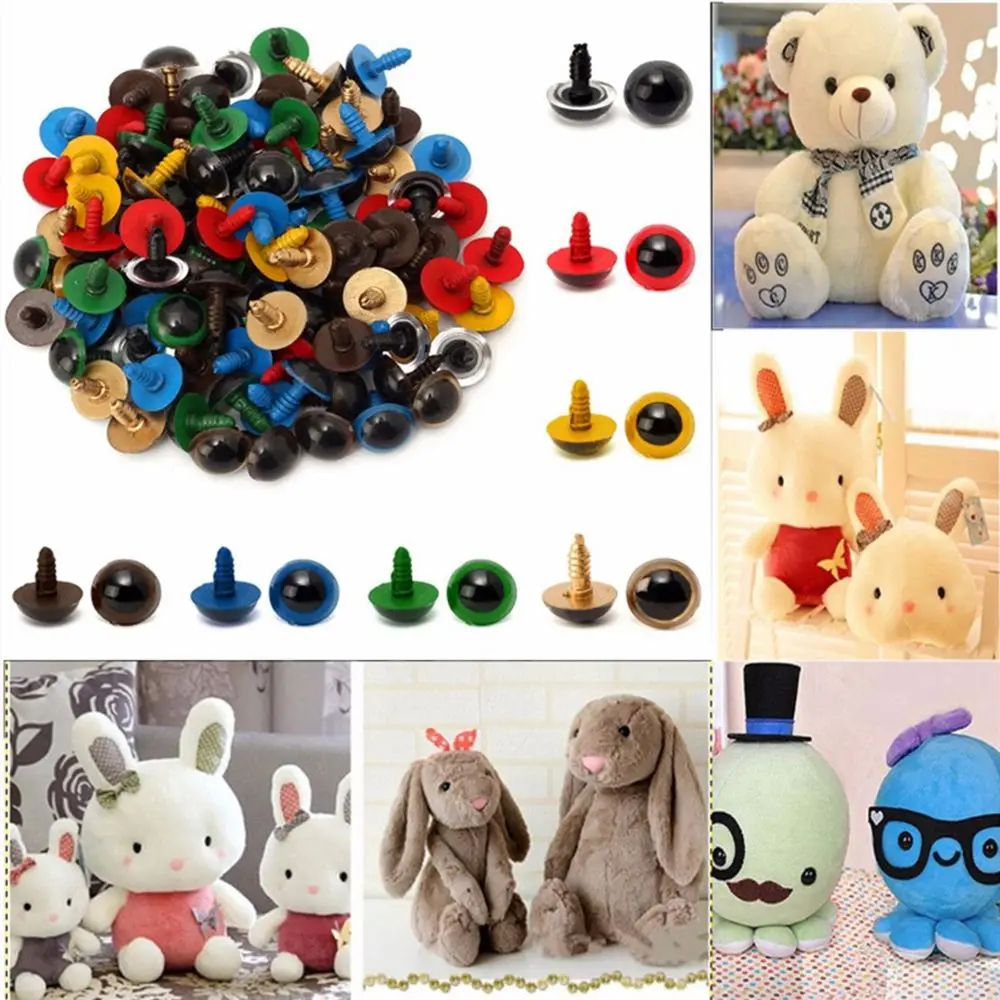 20pcs/10pairs Safety  Parts Plastic Eyes Crafts Bear Animal Accessories Dolls DIY Tools Puppet Crystal Eye