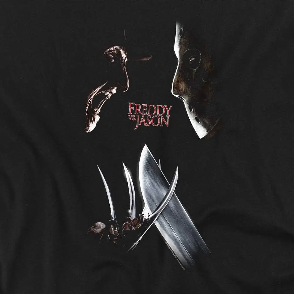 Freddy vs Jason Face Off Unisex Adult T Shirt for Men and Woman