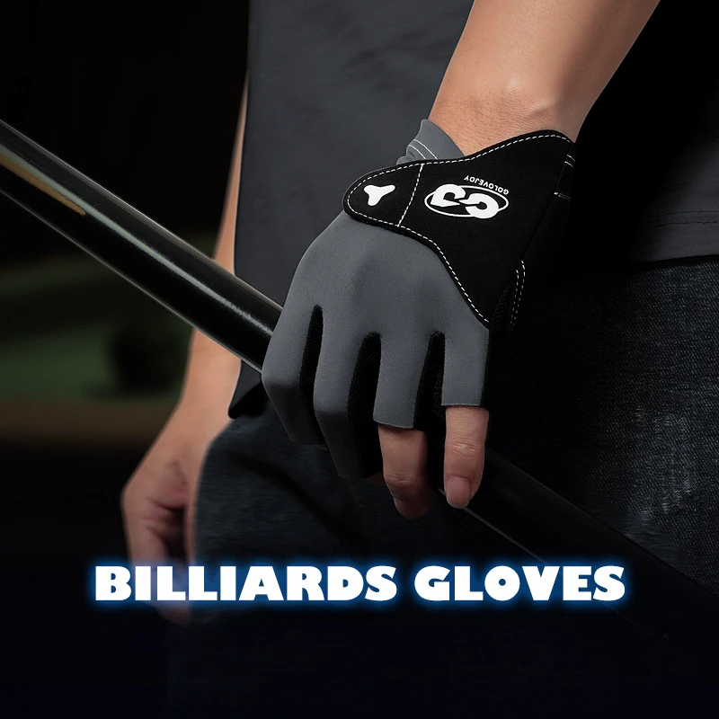 

Three Finger Billiards Gloves Men's And Women's Ice Silk Breathable Anti Slip Snooker Table Tennis Gloves Left Hand Right Hand