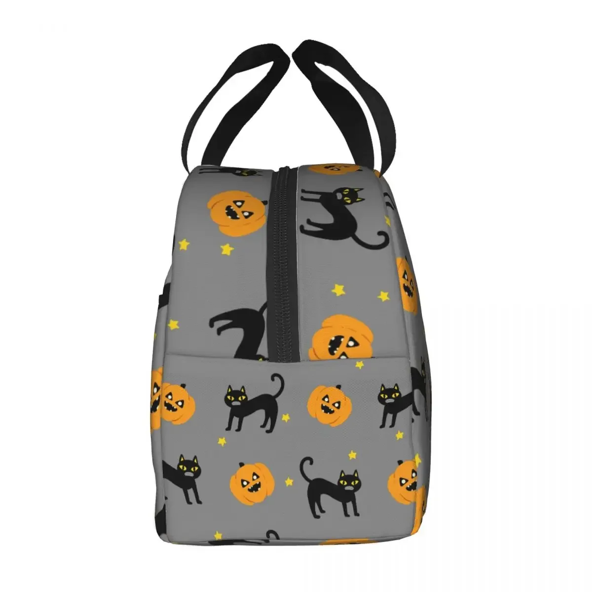 Bolsa de almuerzo para mujeres y niños, bolsa térmica de Halloween, portátil, Picnic, trabajo, lona, Bento