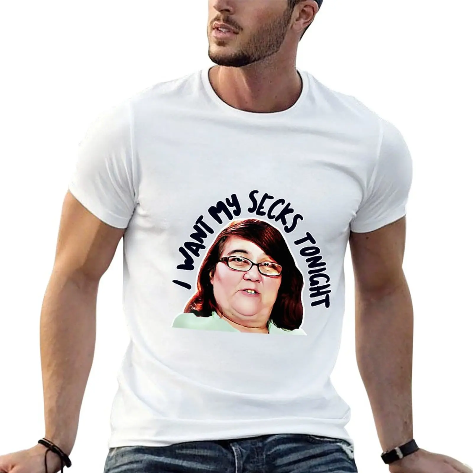 I Want My Secks Tonight - Danielle 90 Day Fiance T-Shirt anime tshirt cotton t shirts high quality T-Shirt