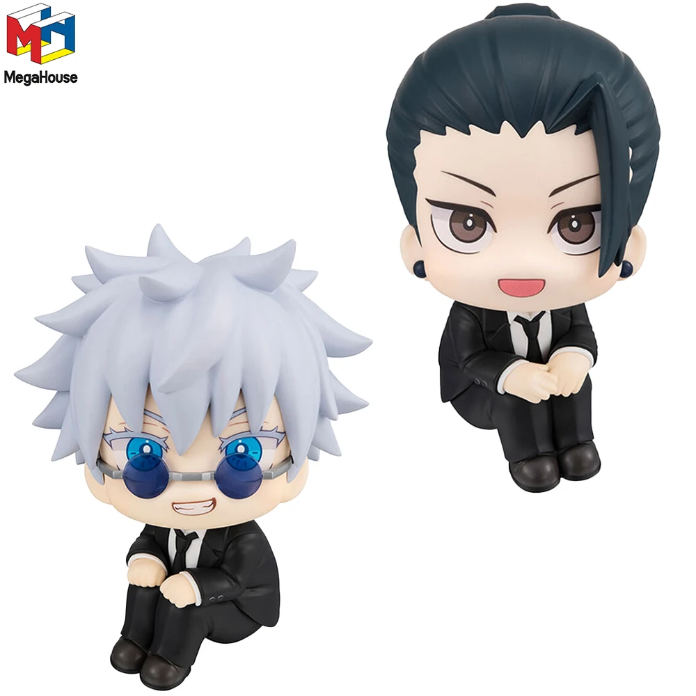 Megahouse Look Up Jujutsu kaisen Geto Suguru Gojo Satoru Suit Ver. 11cm Kawaii Doll Collectible Model Toy Anime Figure