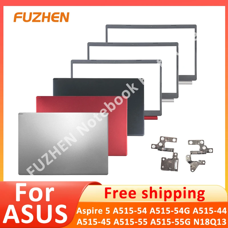  PC Covers For Acer Aspire 5 A515-54 A515-54G A515-55 A515-55G N18Q13 Red LCD Back Cover Hinges Rear Top Lid Metal Repair