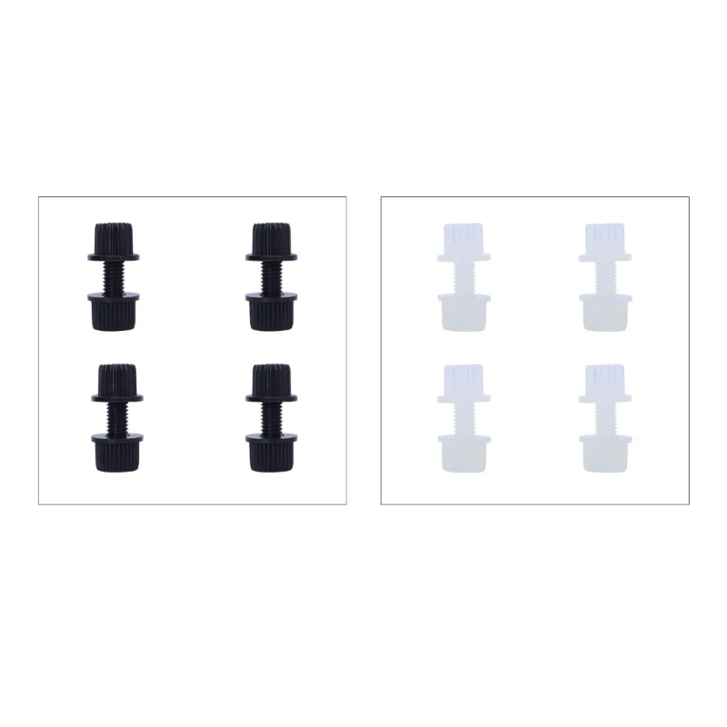 4pcs Reliable Nylon License Plate Fasteners Corrosion Frees Fasteners Easy to Install Screws for Motorbike Enthusiasts