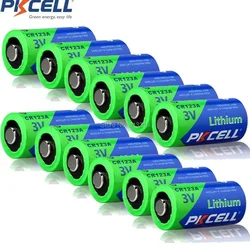 12 Pz PKCELL 3 V Batteria CR123A CR123 123A CR17345 KL23a VL123A DL123A 5018LC EL123AP Li-MnO2 batterie Al Litio LED Torcia Elettrica