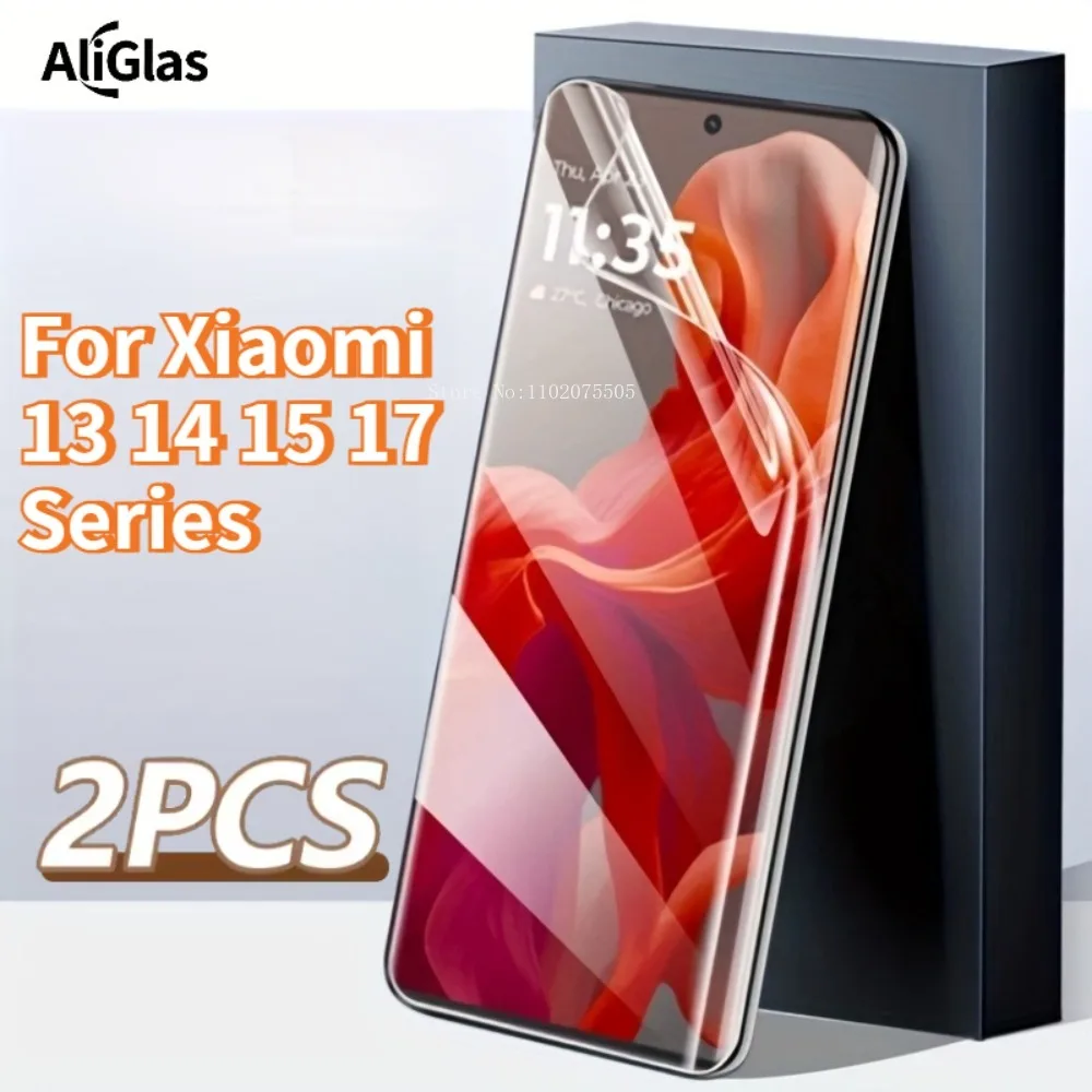 

2pcs Screen Protector Film for Xiaomi 13 15 14 Pro 13 15 14 Ultra HD Clear Hydrogel Film For Xiaomi 15S Pro 13 Lite 17 Pro Max