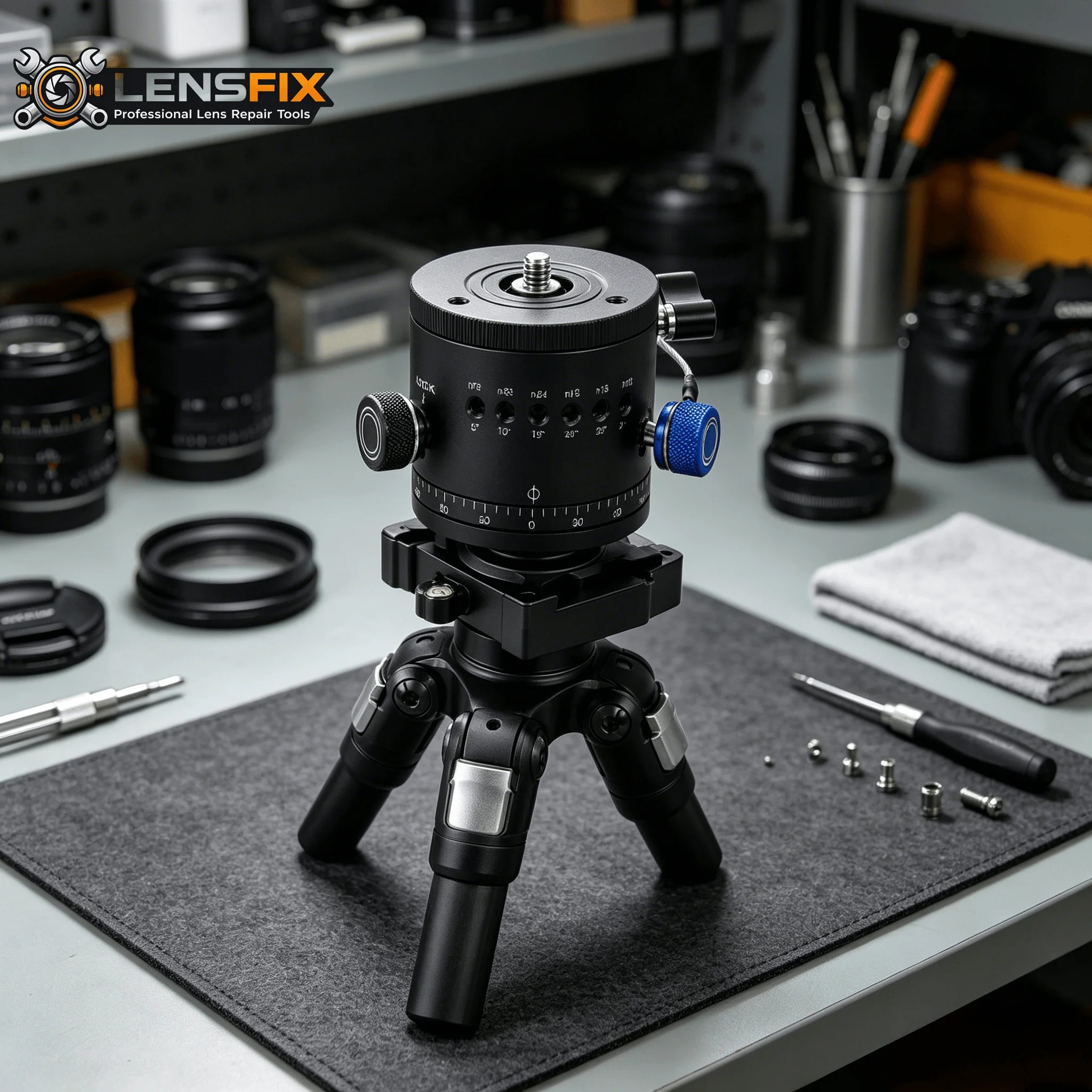 arcaタイプのベース三脚ヘッド-パノラマインデックスローテーター、5-90-°-正確な360度写真のステッチング制作のためのデテントロック設計