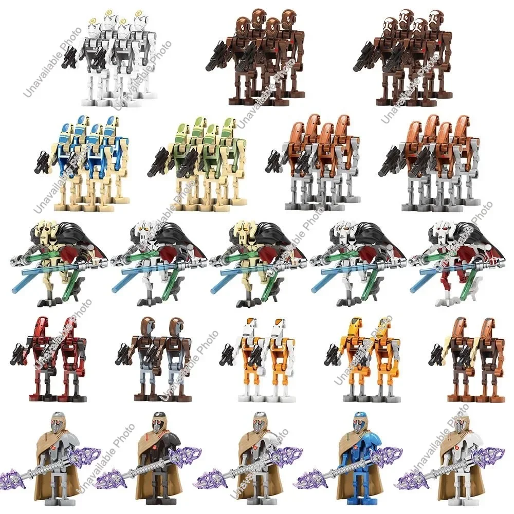 

Hot Toys Star Wars Building Block IG-100 MagnaGuard Baylan Skoll Shin Hati Marrok Obi-Wan General Grievous Brick Figure Toy Gift