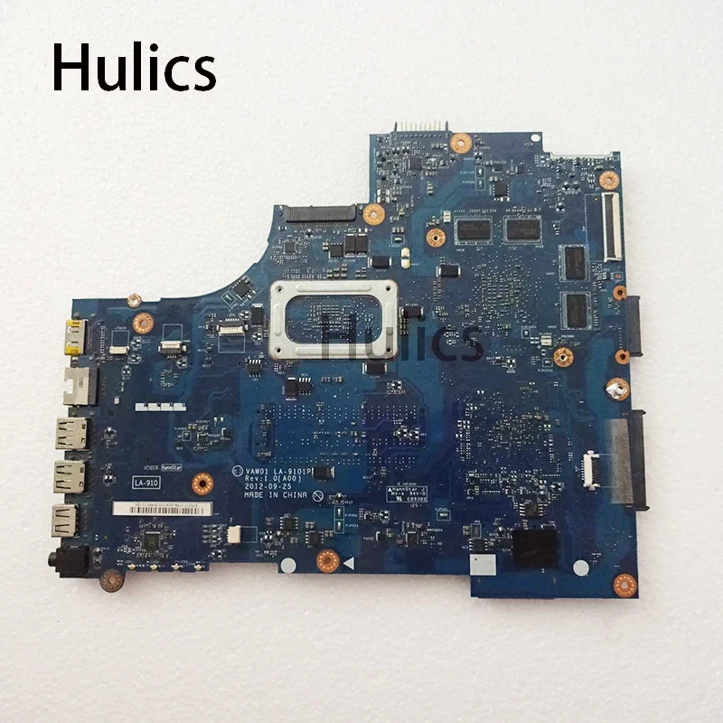 Hulics usado placa-mãe do portátil para dell 15r 3521 5521 pc mainboard I7-3537U 00p55v vaw01 LA-9101P vaw00 LA-9104P testado ddr3