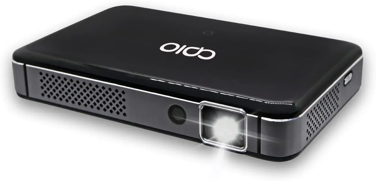 Resolution 1080p Auto Focus, 400 ANSI Lumen DLP Pro Pocket Projector with HDMI/Type C Supports, Built-in Rechargeable Battery an