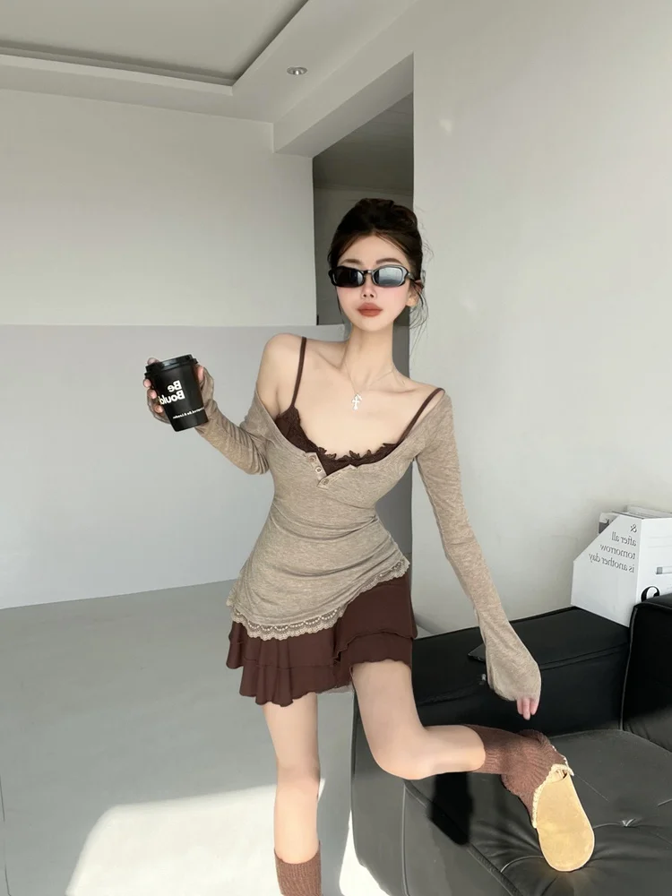 Monet jardim puro desejo renda guarnição dr primavera verão cintura cinching ballet sle ort saia alta elástica a linha dr