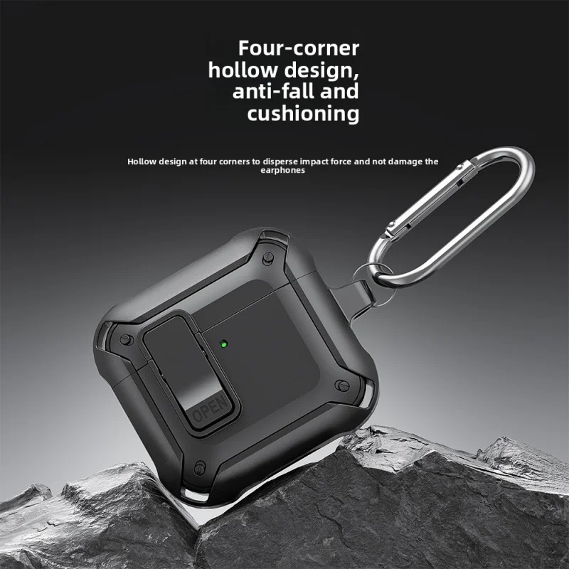 

ApplicableairpodsProtective Cover Appleairpods4Earphone Case Switch Buttonpro2Headphone Protective Case