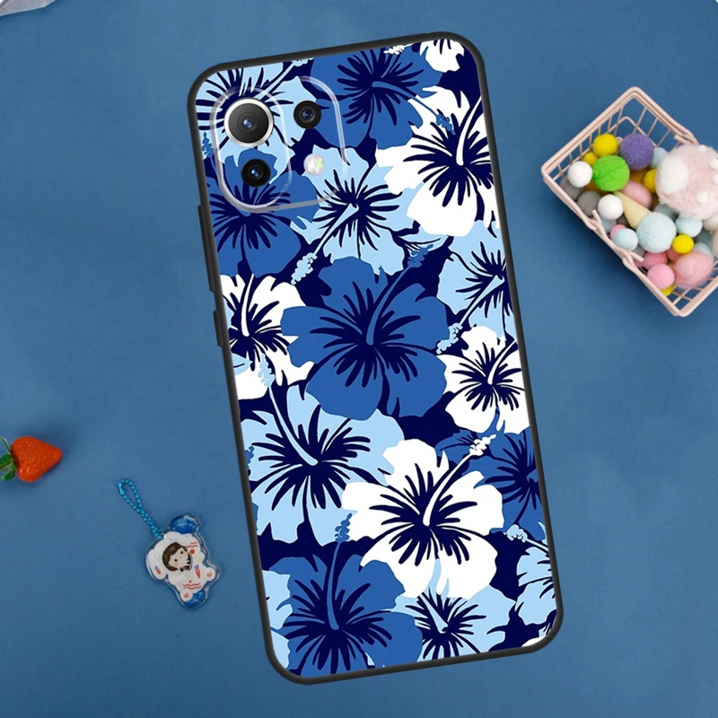 Hibiscus Retro Hawaiian Flower Case For POCO F5 X3 X5 Pro X4 F4 GT C40 M5s F3 Cover For Xiaomi 13 12 Lite 12T 11T Pro 12X