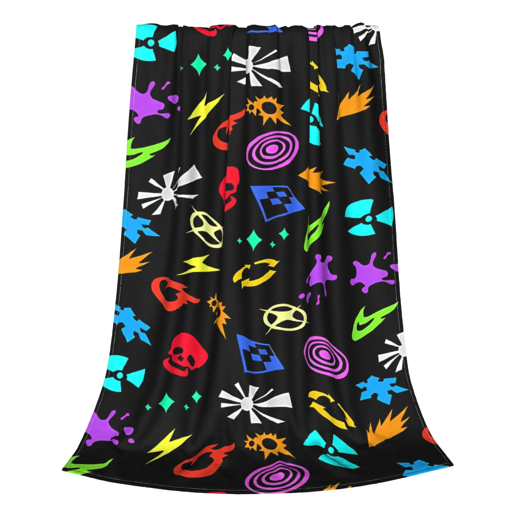 1PC Home Cutecore Skill Icons Personas Blanket Super Cosy Plush Home Living Room Sofa Halloween