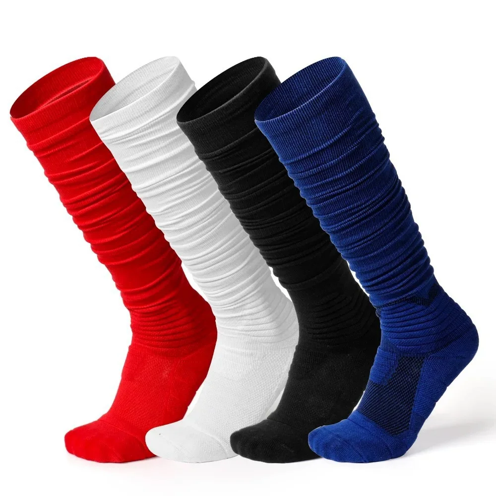 Chaussettes longues et épaisses spécifiques au rugby, antidérapantes et résistantes à l'usure, longueur allongée, chaussettes d'entraînement et de match de football américain, 60 cm