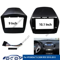 9/10,1 ""para HYUNDAI TUCSON IX35 2010-15 fascias de Radio de coche Android GPS MP5 reproductor estéreo 2Din unidad principal Panel marco de tablero instalación