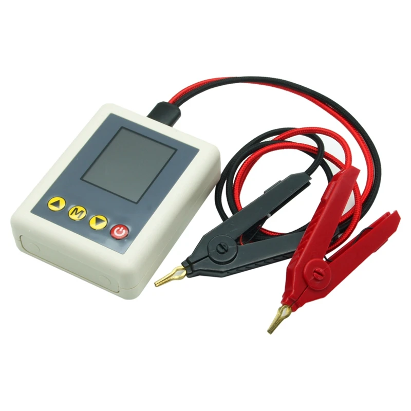 TS4520 AC 4-Wire Voltage Resistance Tester 1.77Inch TFT Display Battery Resistance Tester With Type A USB To Kelvin Clip