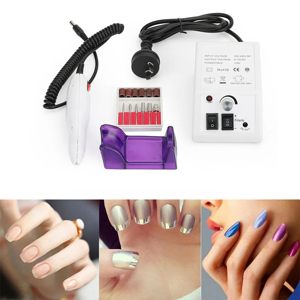 

Nail Polishing Machine Electric Polisher Tool White Australian Version Strong Adaptability Overvoltage Protection for Nail