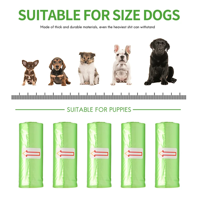 Dog Poop Bags with Leak-Proof Unscented Compostable Pet Waste Disposal Refill for Doggy Puppy 720 Bags, 48 Rolls