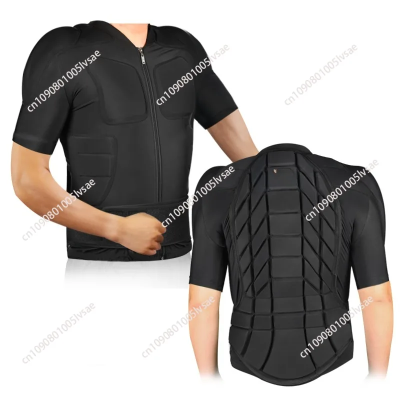 Adult anti-collision ski clothing, tight-fitting thermal short-sleeved sports equipment, professional skating protective gear