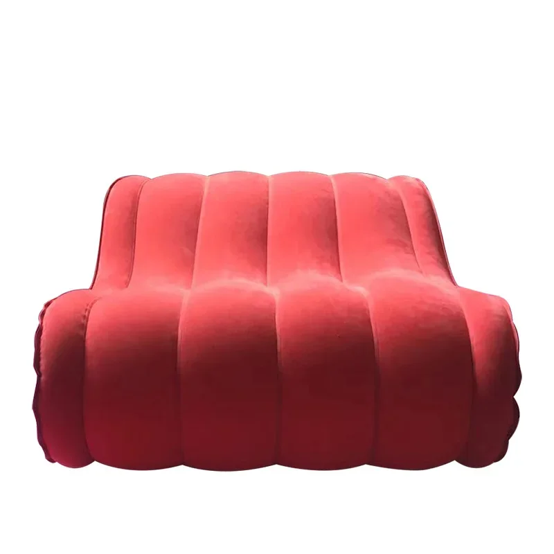 14d,Free Gift,Inflatable Sofa Air Sofa Adult Chair Patio Furniture Beach Garden Couple Outdoor Furniture Foldable Game Daybed