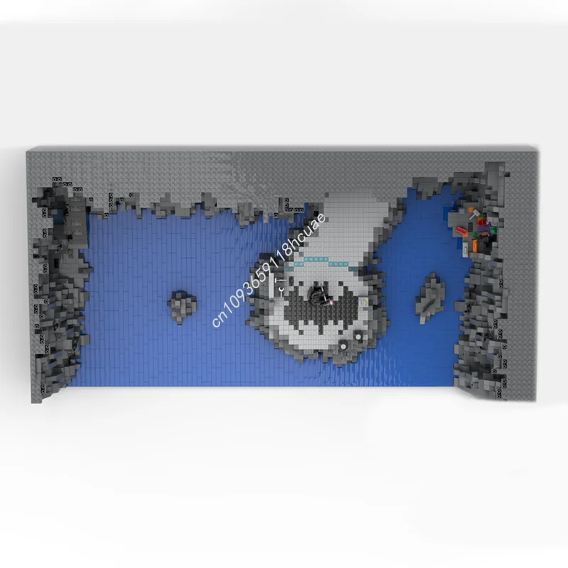 6353 pçs moc batcave super heróis modelo blocos de construção montar aniversário diy educação ideia modular artesanato brinquedos presentes natal