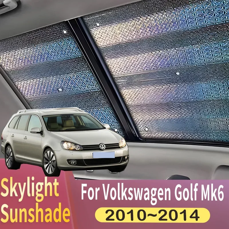 

Sunroof Sunshade Suitable For Volkswagen Golf Mk6 2010~2014 2012 2013 Car Panoramic Roof 1X Heat Shield Window Sunshade Anti-UV