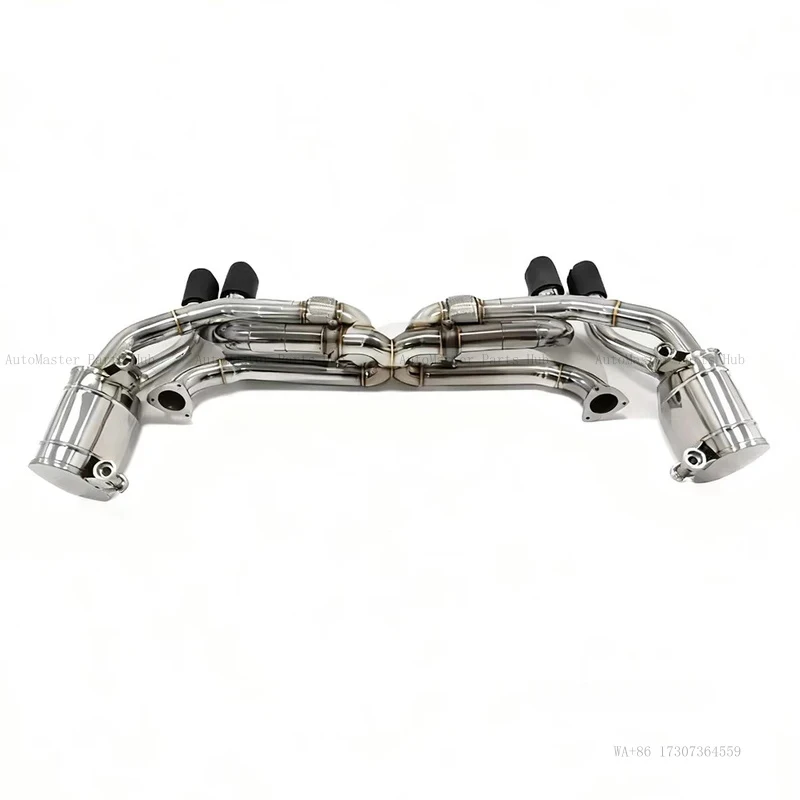 

Комплект гоночных выхлопных труб с глушителем и вакуумными клапанами из нержавеющей стали 304 для Porsche 911 Carrera 991.1 3.4L 2011-2016