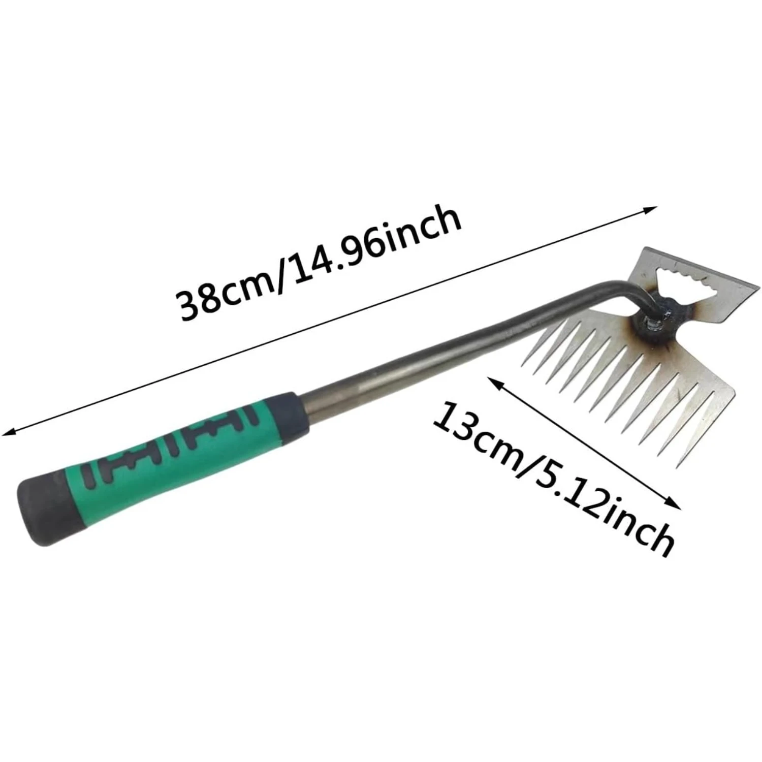 11 Teethes Dual Purpose Weed Puller Tool - Manganese Steel Weeding Artifact for Gardening, Backyard Planting & Farm - Weed Remov