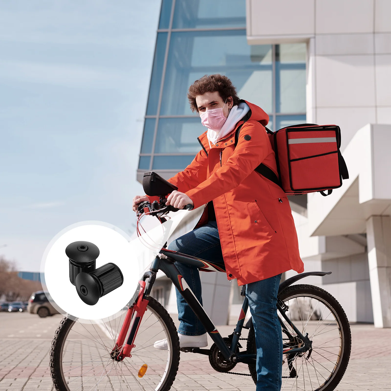 

2pcs Alloy Handlebar Plug Adjustable Locking Cap For Road Bike Handle End Caps Cycling Accessories Lightweight Stable