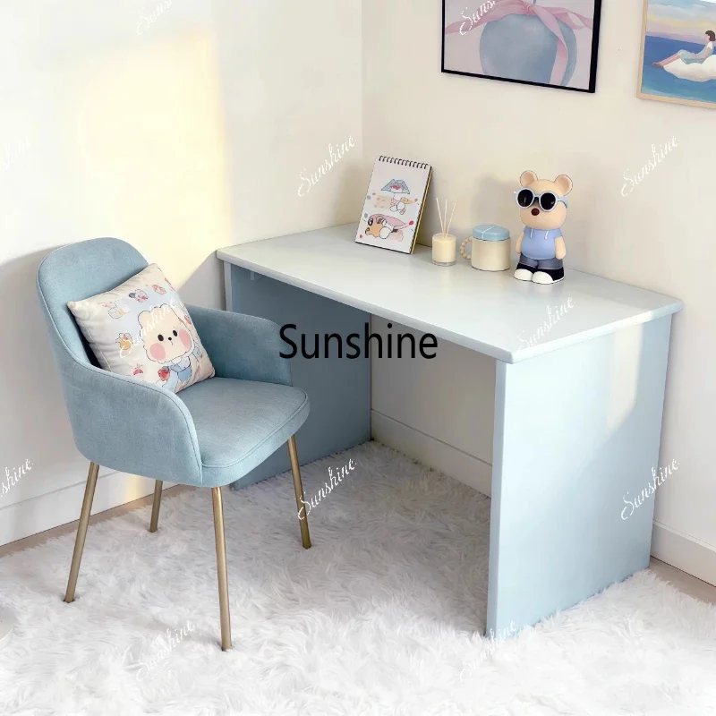 Desk simple bedroom living room long learning design small apartmentY