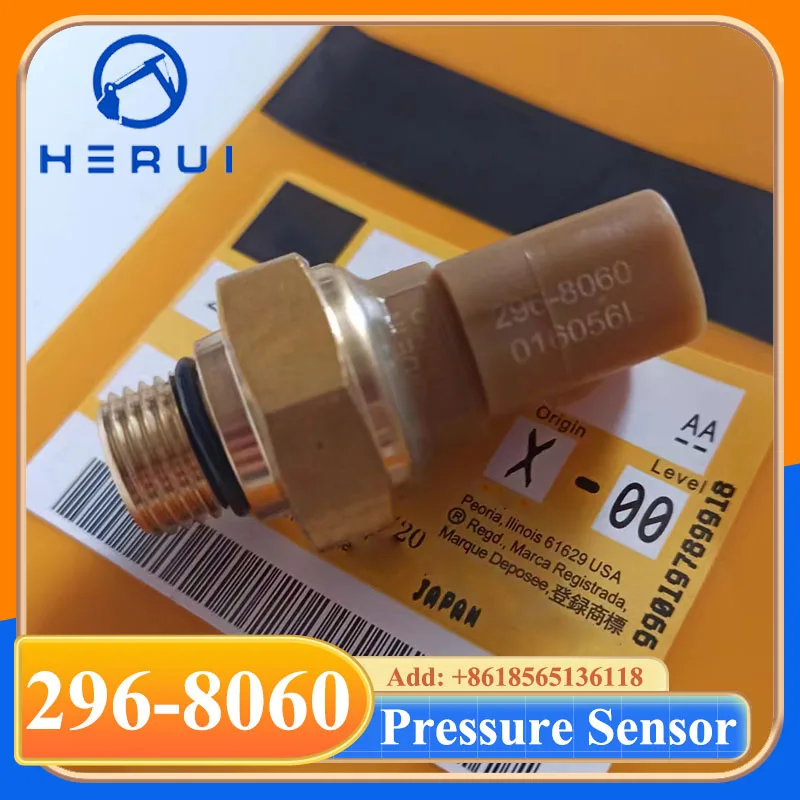 

296-8060 2968060 Excavator Oil Pressure Sensor Switch For 120K 12K 12M 140K 140M 160K 160M Grader C7 C9 C9.3 Engine