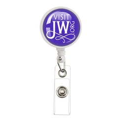 Visit JW.ORG Jehovah's Witnesses Retractable Badge Reel Work Card Clip ID Name Card Display Tag Staff Card Badge Holder