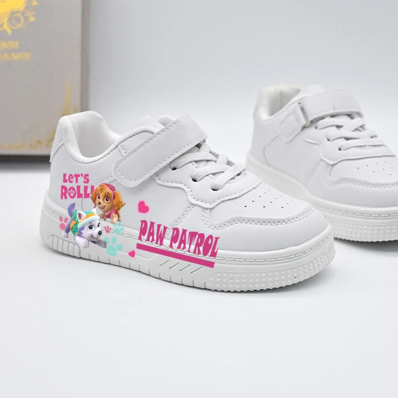 Mädchen Paw Patrol Cartoon Freizeitschuhe, neue rutschfeste Kindersneaker, niedliche weiße Sportschuhe, atmungsaktive Outdoor-Schuhe für Babys und Kinder – Detail 3
